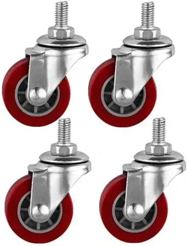 Heavy duty rubber swivel - 4x,