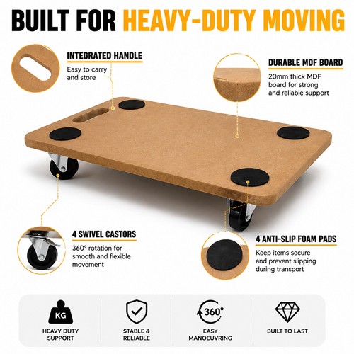 200kg wooden hand dolly - hand,